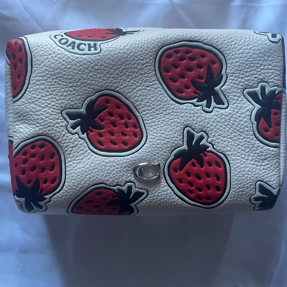*NWT* COACH STRAWBERRY ESSENTIAL COSMETIC POUCH
